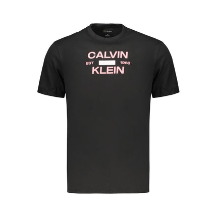 Calvin Klein Black Cotton Men's T-Shirt