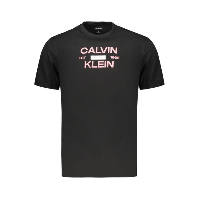 Calvin Klein Black Cotton Men's T-Shirt