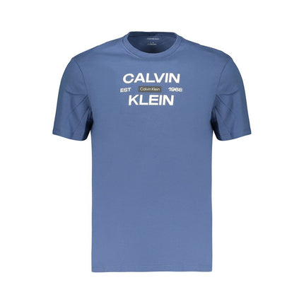 Calvin Klein Blue Cotton Men's T-Shirt