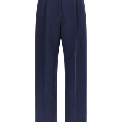 Blazé Milano Blue Linen Casual Pants