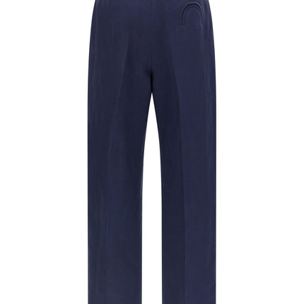 Blazé Milano Blue Linen Casual Pants Blazé Milano