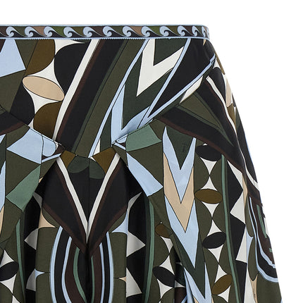 Emilio Pucci Multicolor Silk Midi Skirt Emilio Pucci