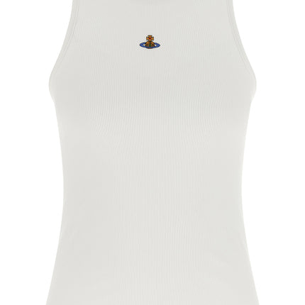 Vivienne Westwood White Cotton Sleeveles T-Shirt