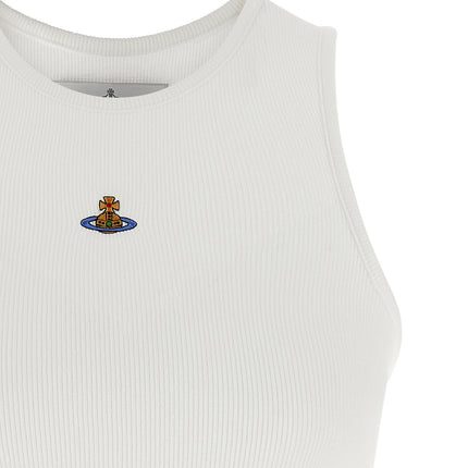 Vivienne Westwood White Cotton Sleeveles T-Shirt