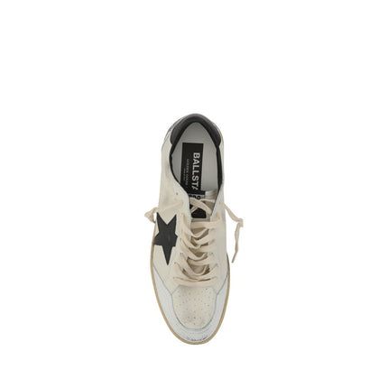 Golden Goose White Calf Leather Bos Taurus Athletic Sneakers