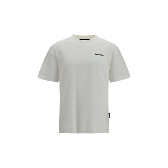 Palm Angels White Cotton T-Shirt