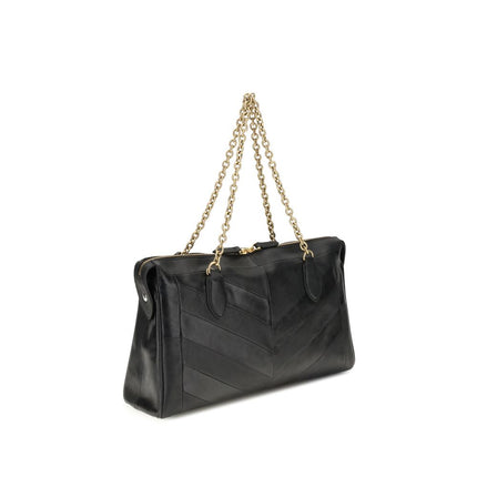 Valentino Garavani Black Lamb Ovis Aries Aries Shoulder Bag Valentino Garavani