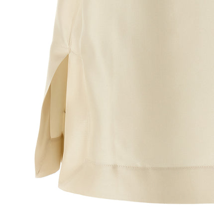 Loulou De Saison Beige Silk Blouse
