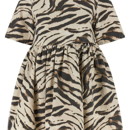 Ganni Multicolor Organic Cotton Short Dress