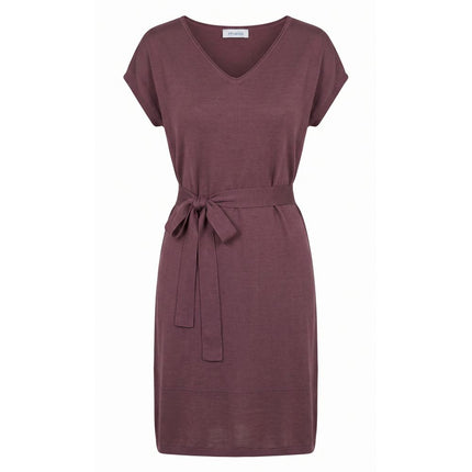 Malo Purple Silk Women Dress