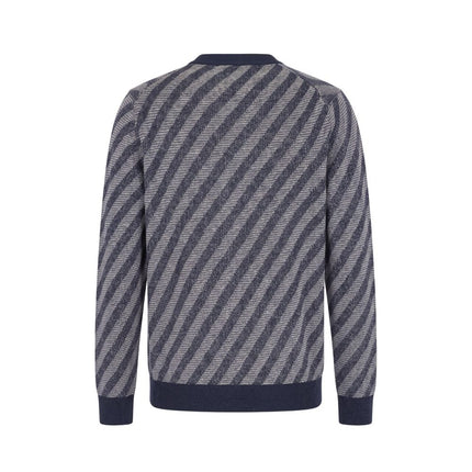 Malo Blue Linen Men Cardigan
