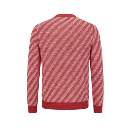 Malo Red Linen Men Cardigan