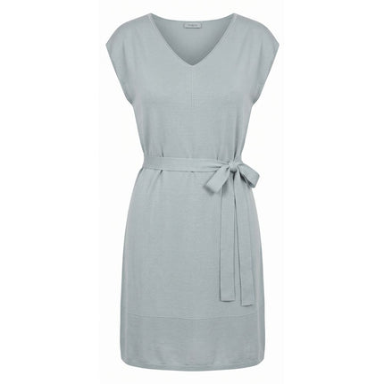 Malo Grey Silk Women Dress