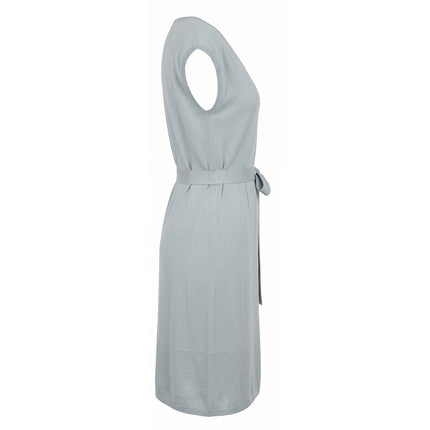 Malo Grey Silk Women Dress