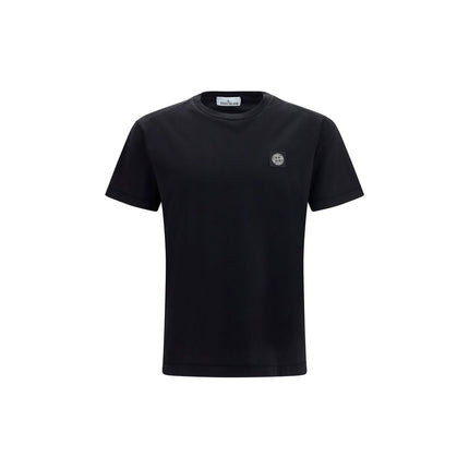 Stone Island Black Cotton T-Shirt