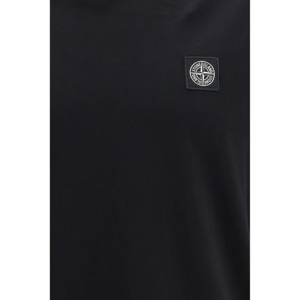 Stone Island Black Cotton T-Shirt