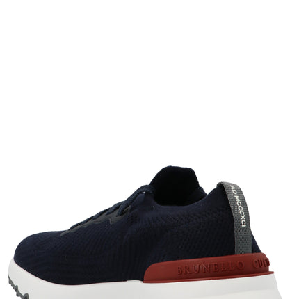 Brunello Cucinelli Blue Polyethylene Athletic Sneakers