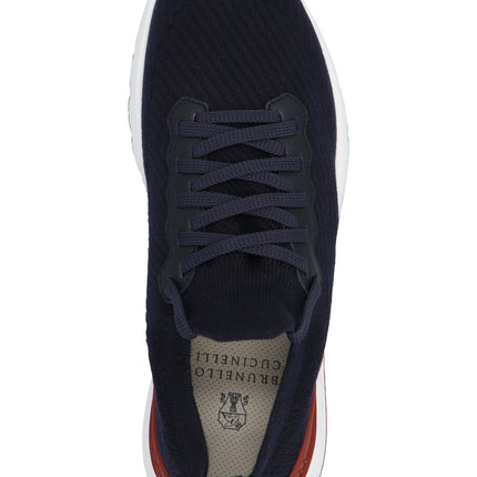 Brunello Cucinelli Blue Polyethylene Athletic Sneakers