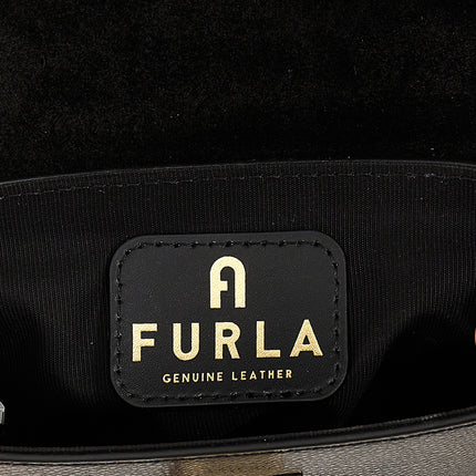 Furla Black Leather Crossbody Bag