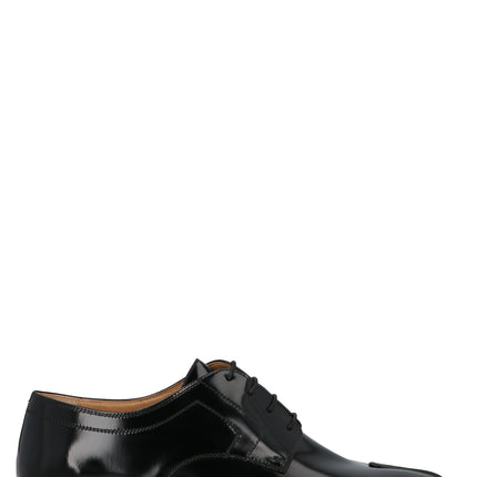 Maison Margiela Black Calfskin Oxfords And Derbies