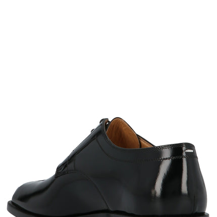 Maison Margiela Black Calfskin Oxfords And Derbies