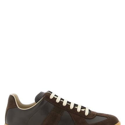 Maison Margiela Brown Calfskin Athletic Sneakers