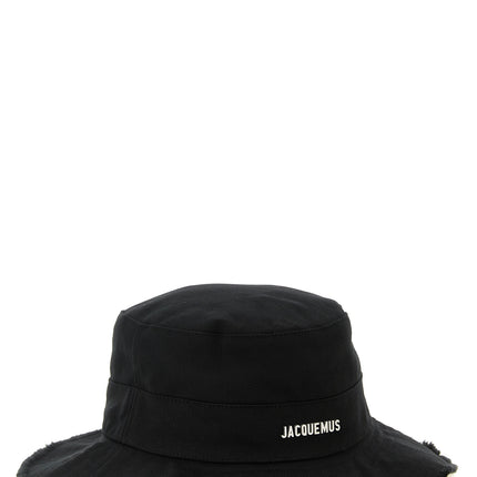 Jacquemus Black Cotton Bucket Hat