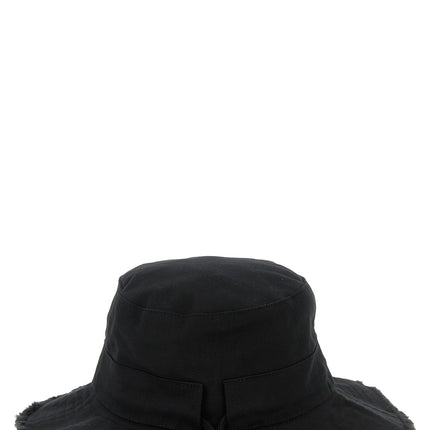 Jacquemus Black Cotton Bucket Hat