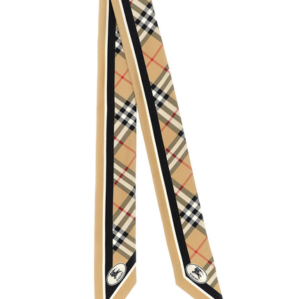 Burberry Beige Satin Foulard Burberry