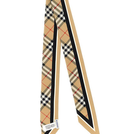 Burberry Beige Satin Foulard Burberry