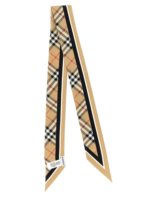 Burberry Beige Satin Foulard Burberry