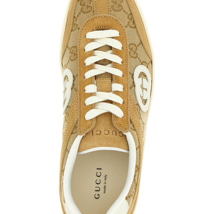 Gucci Beige Calfskin Low Top Sneakers