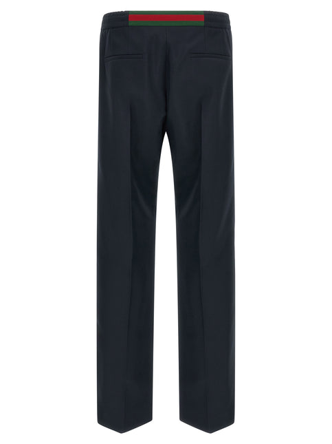 Gucci Blue Polyester Casual Pants Gucci
