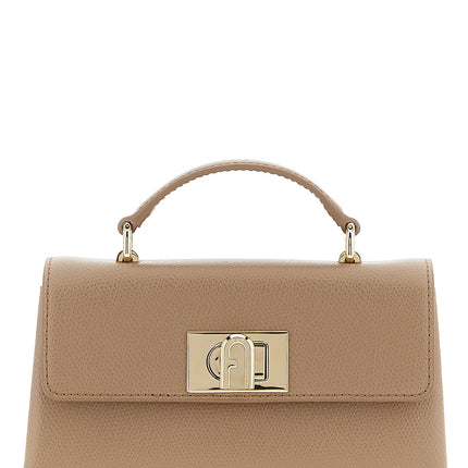Furla Beige Calfskin Crossbody Bag