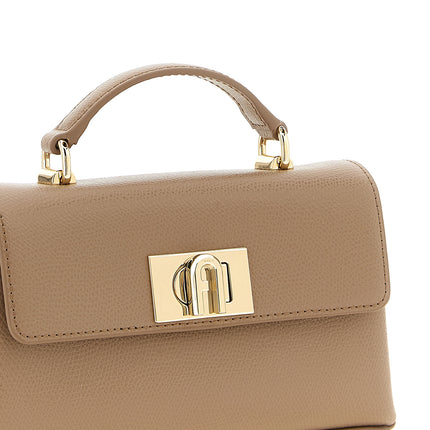 Furla Beige Calfskin Crossbody Bag