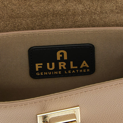 Furla Beige Calfskin Crossbody Bag