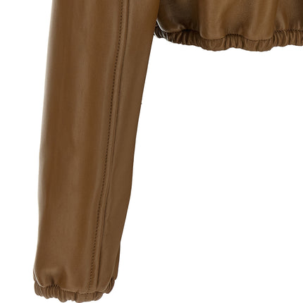 Gucci Beige Lamb Leather Leather Jacket