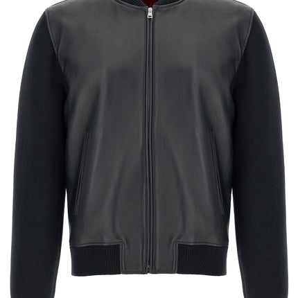 Gucci Blue Lamb Leather Leather Jacket Gucci