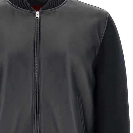 Gucci Blue Lamb Leather Leather Jacket Gucci