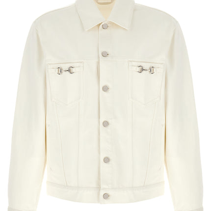 Gucci White Cotton Denim Jacket Gucci