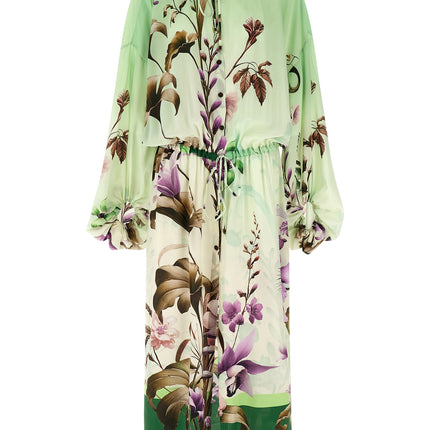 F.R.S. - FOR RESTLESS SLEEPERS Bicolor Silk Long Dress
