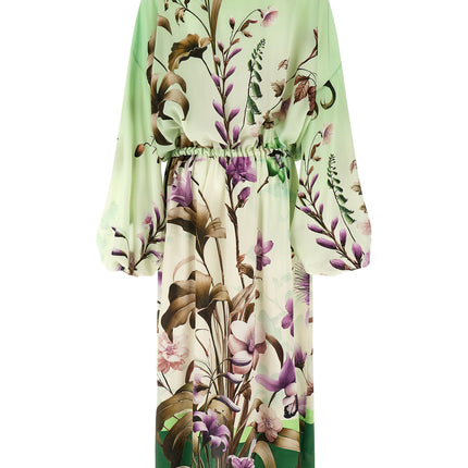 F.R.S. - FOR RESTLESS SLEEPERS Bicolor Silk Long Dress