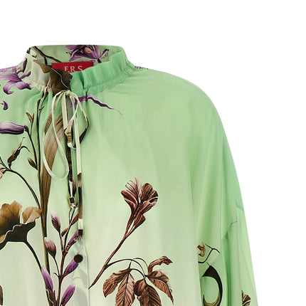 F.R.S. - FOR RESTLESS SLEEPERS Bicolor Silk Long Dress