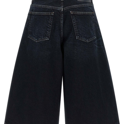 Haikure Blue Cotton Bermuda Shorts