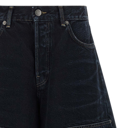 Haikure Blue Cotton Bermuda Shorts
