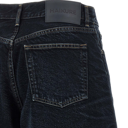 Haikure Blue Cotton Bermuda Shorts