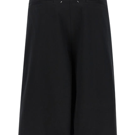 Maison Margiela Black Cotton Bermuda Shorts