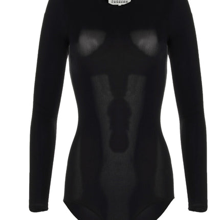Maison Margiela Black Polyamide Bodysuit