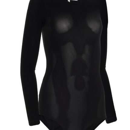 Maison Margiela Black Polyamide Bodysuit