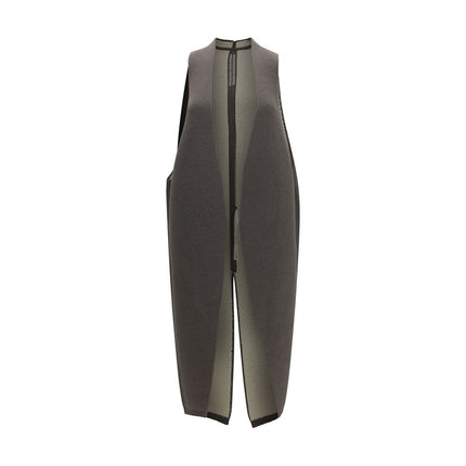 Rick Owens Gray Wool Oves Aries Sleeveless Jacket